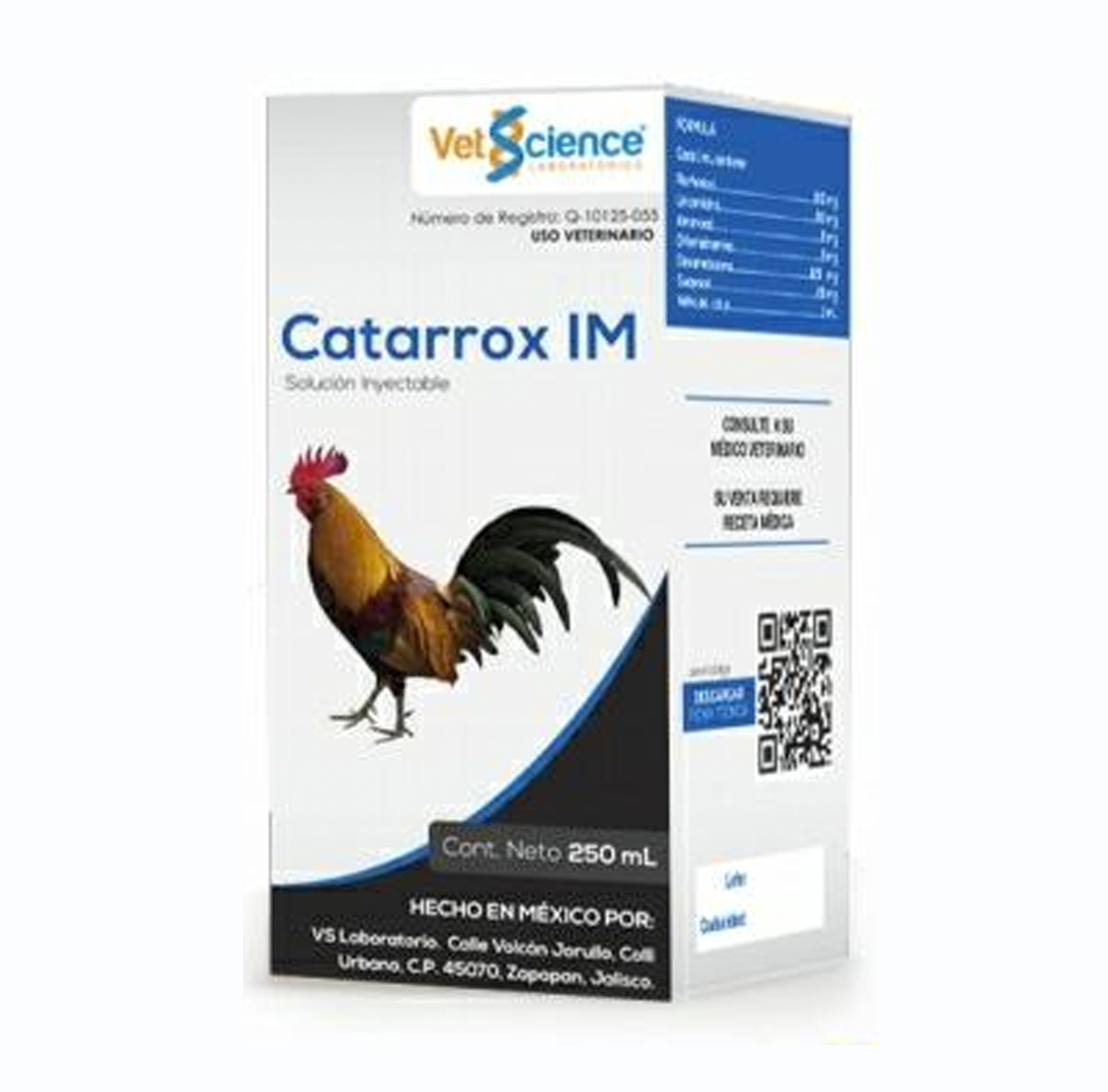 catarrox antibiotico amplio espectro antiinflamatorio